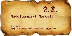 Nadolyanszki Marcell névjegykártya